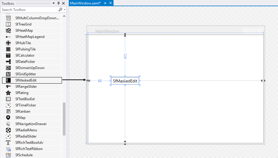 Dragging WPF MaskedEdit Control from Toolbox to Designer
