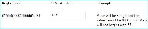 SfMaskedEdit restrict the specific values with the mask