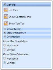 Multiple Expansion mode in WPF GroupBar 