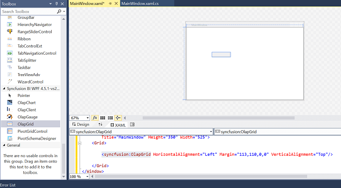 WPF OLAPGrid Getting-Started Image0