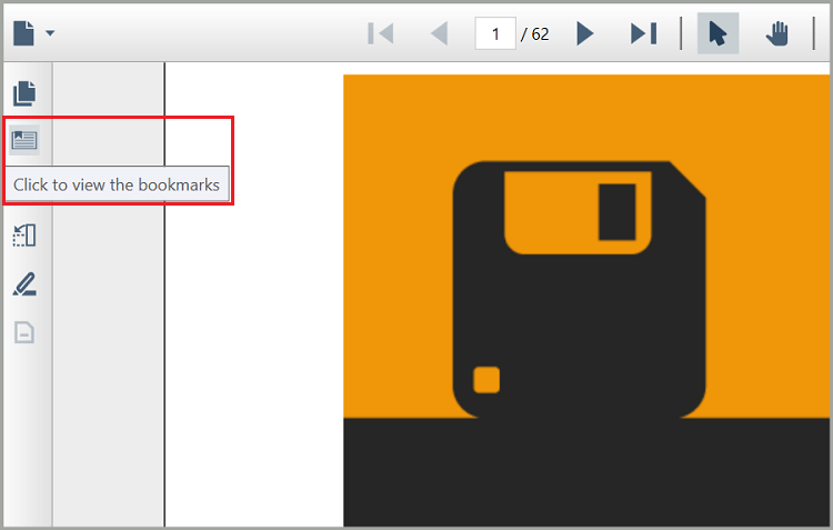 WPF PDF Viewer Bookmark Button