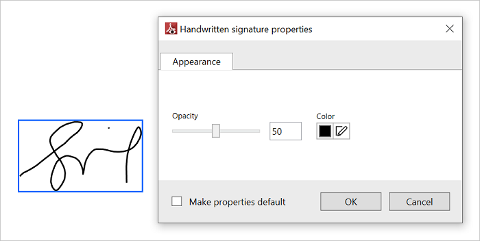 WPF PDF Viewer Edit Opacity of the Signature