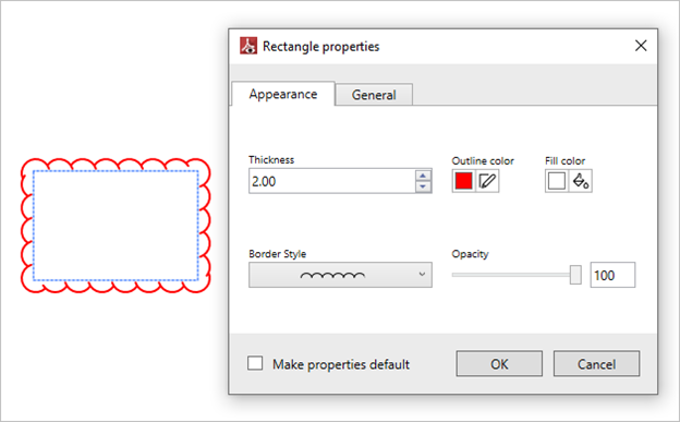 WPF PDFViewer After applying rectangle annotation border style