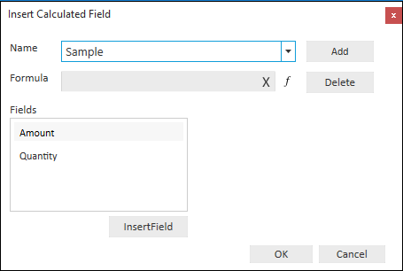 Defining Name for the Calculated Field