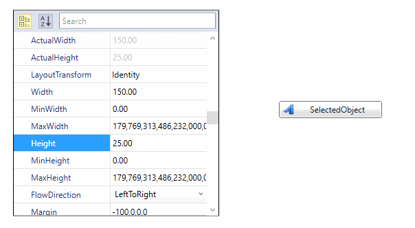 Wpf PropertyGrid selected object value changes immediately