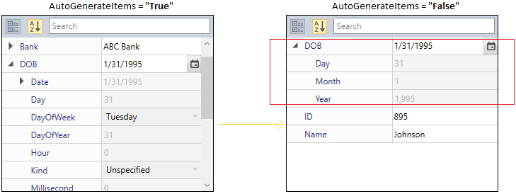 PropertyGrid displays particular nested properties