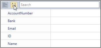 Properties are in ascending order based on property name