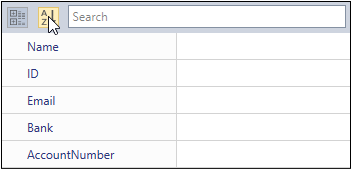 Properties are in descending order based on property name