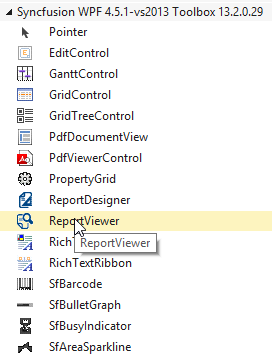 WPF ReportViewer drag and drop from toolbox