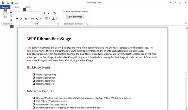 WPF Ribbon displays KeyTip for RibbonBackStage