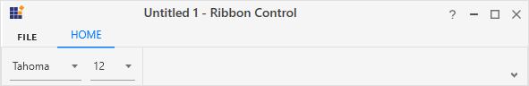 WPF Ribbon ComboBox Simplified Layout