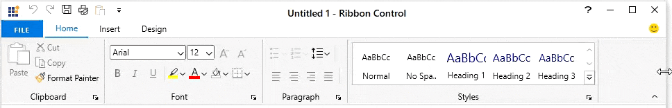 WPF Ribbon Resize based on collapse order