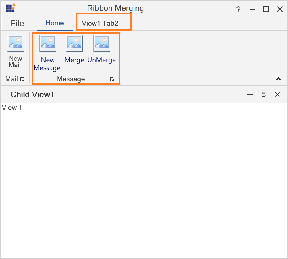 WPF Ribbon MDI Merging