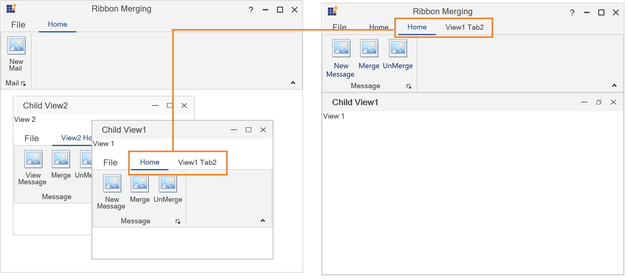 Changing MergeType in WPF Ribbon Merging