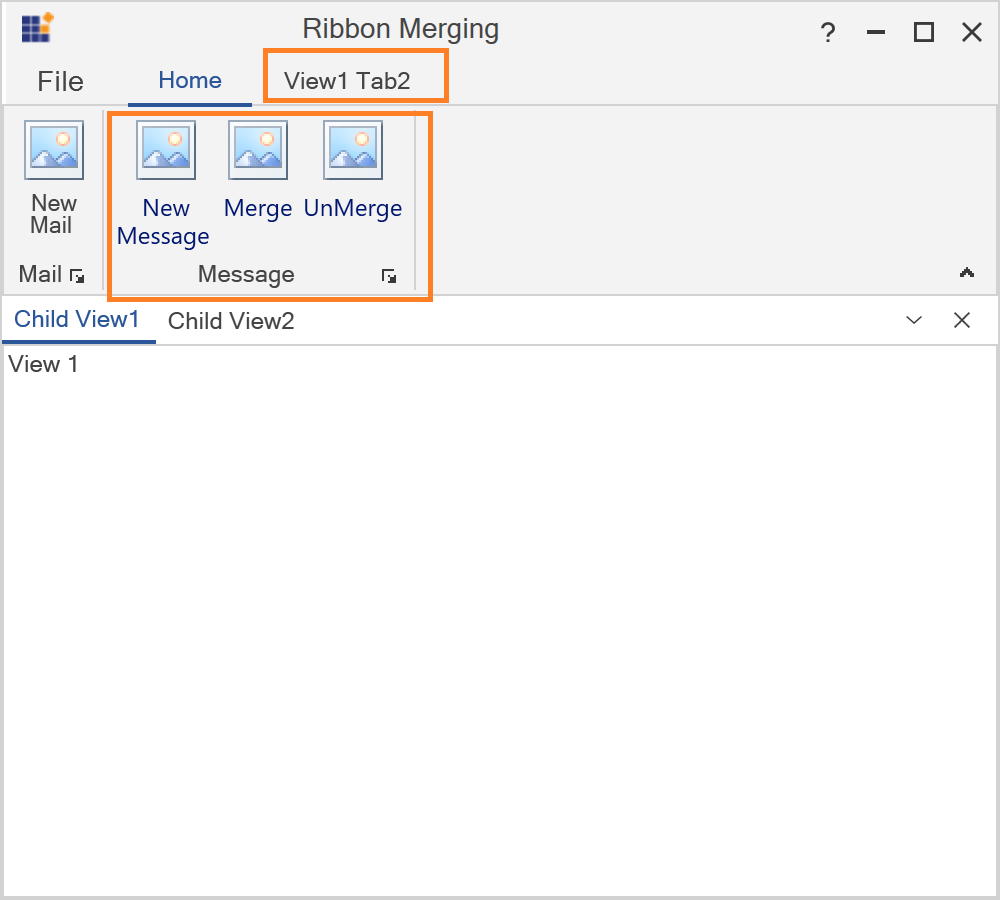 WPF Ribbon TDI Merging