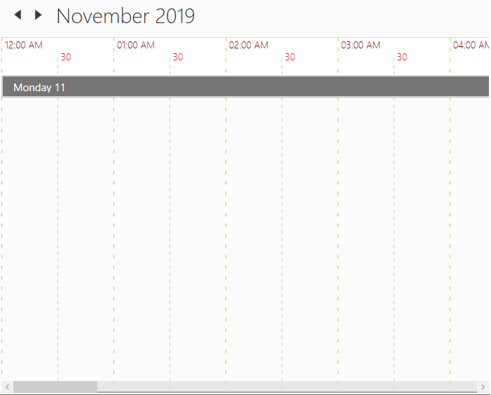 WPF scheduler timeline view stroke customization