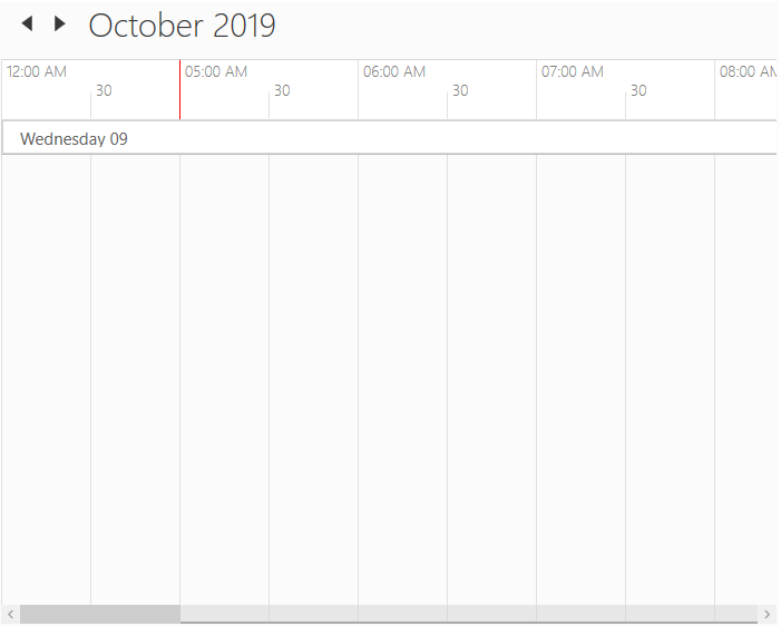 WPF Scheduler timeline view collapsed hours