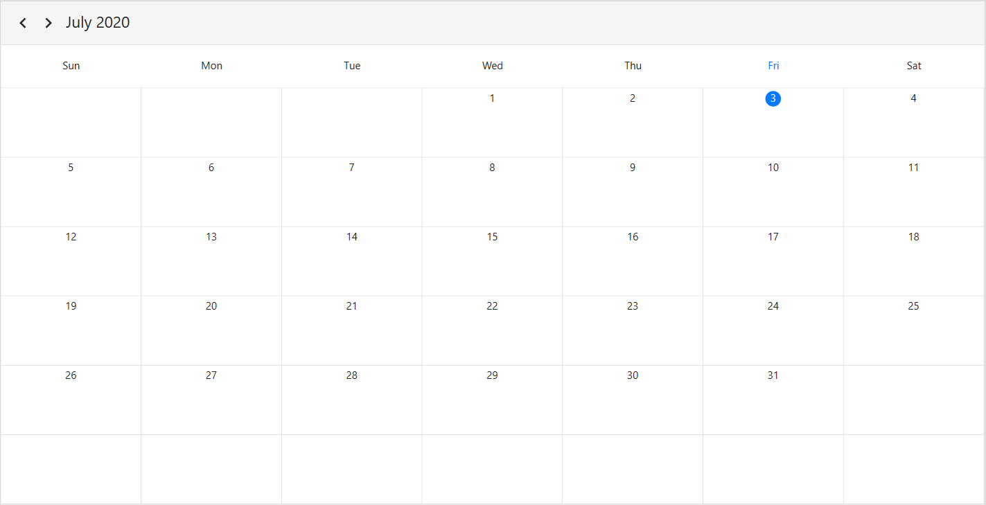 WPF Scheduler month view Leading and Trailing Days Visibility