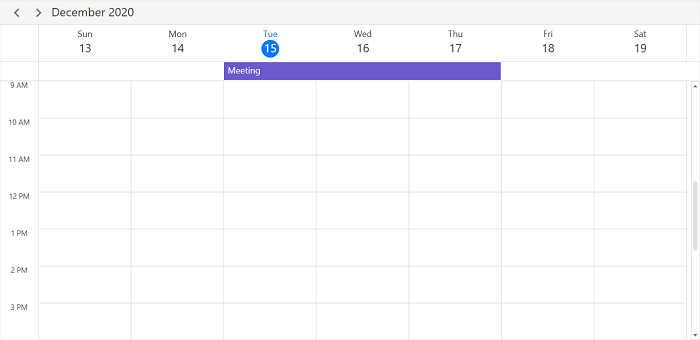 Spanned Appointment in  WPF Scheduler