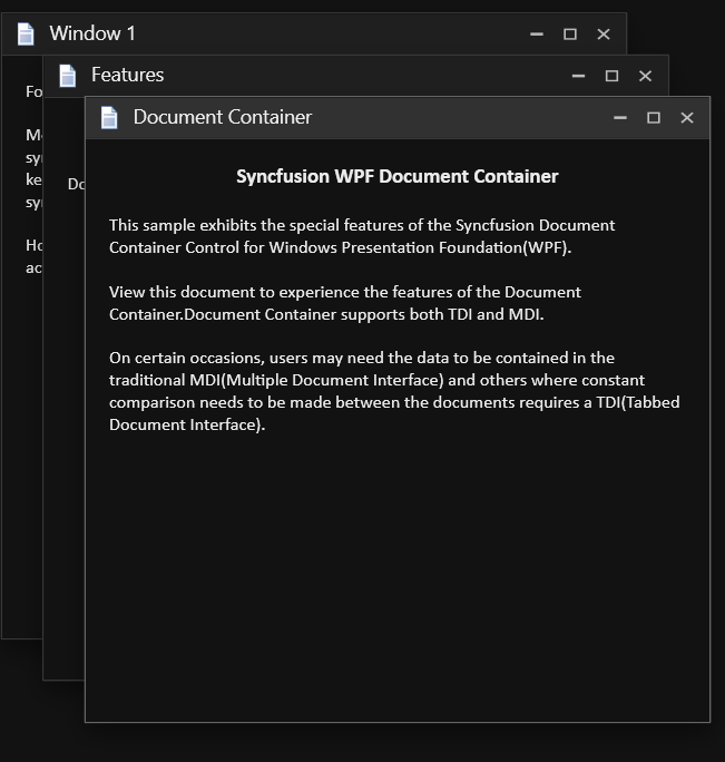Setting theme to wpf document container