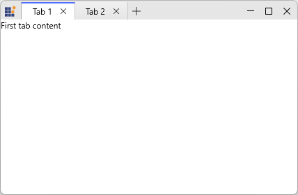 WPF TabbedWindow
