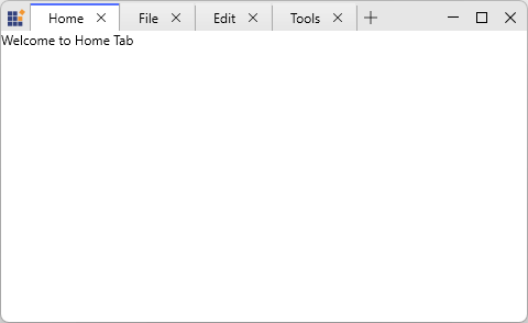 WPF Tabbed Window