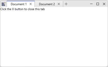 WPF TabbedWindow CloseButton