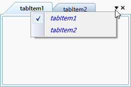 Customize the tab list context menu items