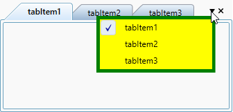 Customize the tab list context menu