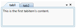 Added content to tabitem in WPF TabControl