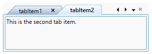 Collapse and disable the second tabitem close button in WPF TabControl