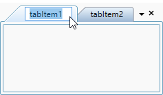 Tab items header text changed at runtime