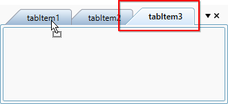 Restricting the tab items order changing via drag and drop