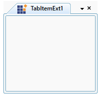 Tab item header with image