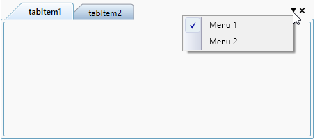 Checked custom tab list context menu in TabControl