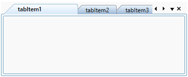 Tab items with multiple line layouts