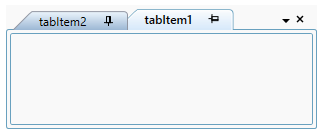 Tab items pinned and unpinned programmatically