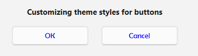 Customizing theme styles for buttons