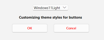 Customizing theme while run time in Light