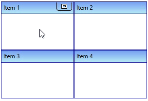 Displaying the maximize button only by mouse hover on the particular TileViewItem
