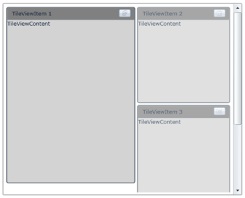 ScrollBar Support in WPF Tile View control | Syncfusion