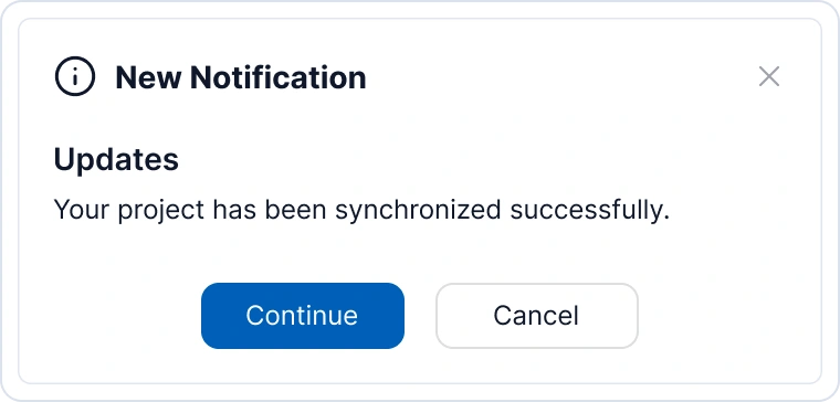 SfToastNotification control structure