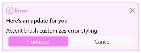 SfToastNotification Accent brush image