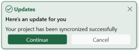 SfToastNotification Filled Success image