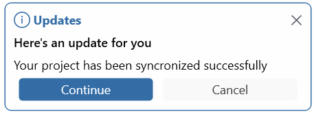 SfToastNotification Outlined Info image