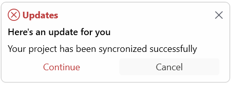 SfToastNotification Text Error image
