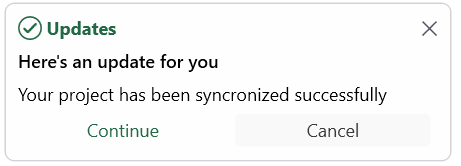SfToastNotification Text Success image