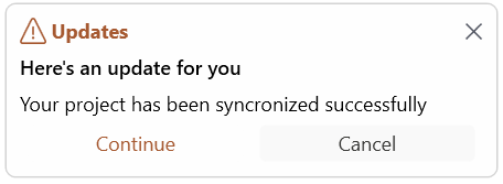 SfToastNotification Text Warning image