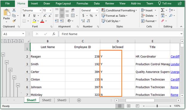 Customizing Exported WPF TreeGrid Content to Excel