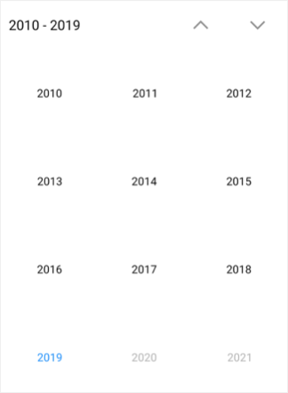 Decade view in Xamarin.Android Calendar